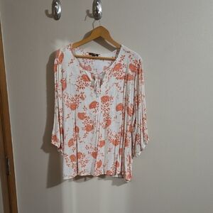 Papermoon Orange Floral Blouse